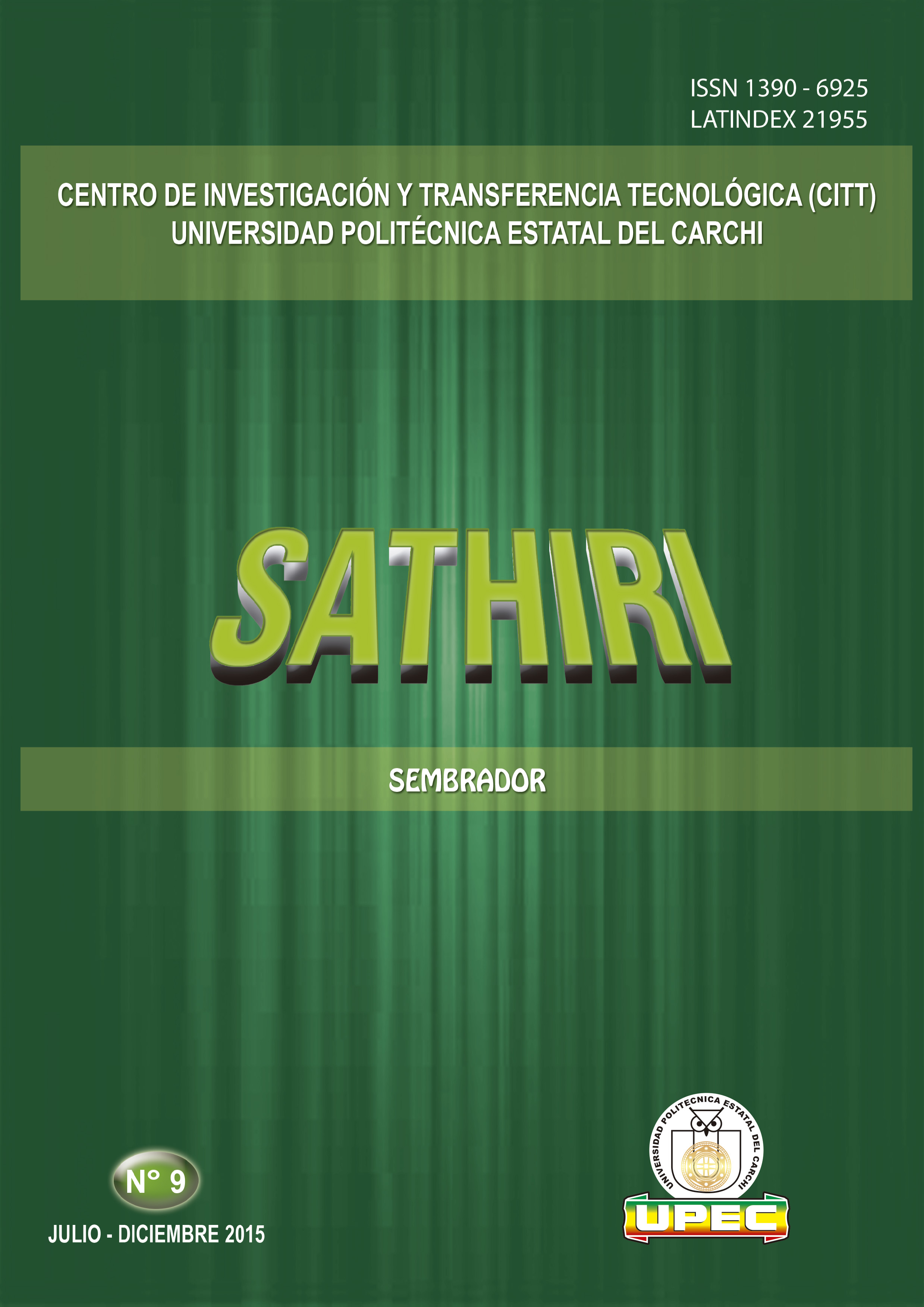 					Ver Núm. 9 (2015): Revista SATHIRI: Sembrador No. 9 (Julio - Diciembre)
				
