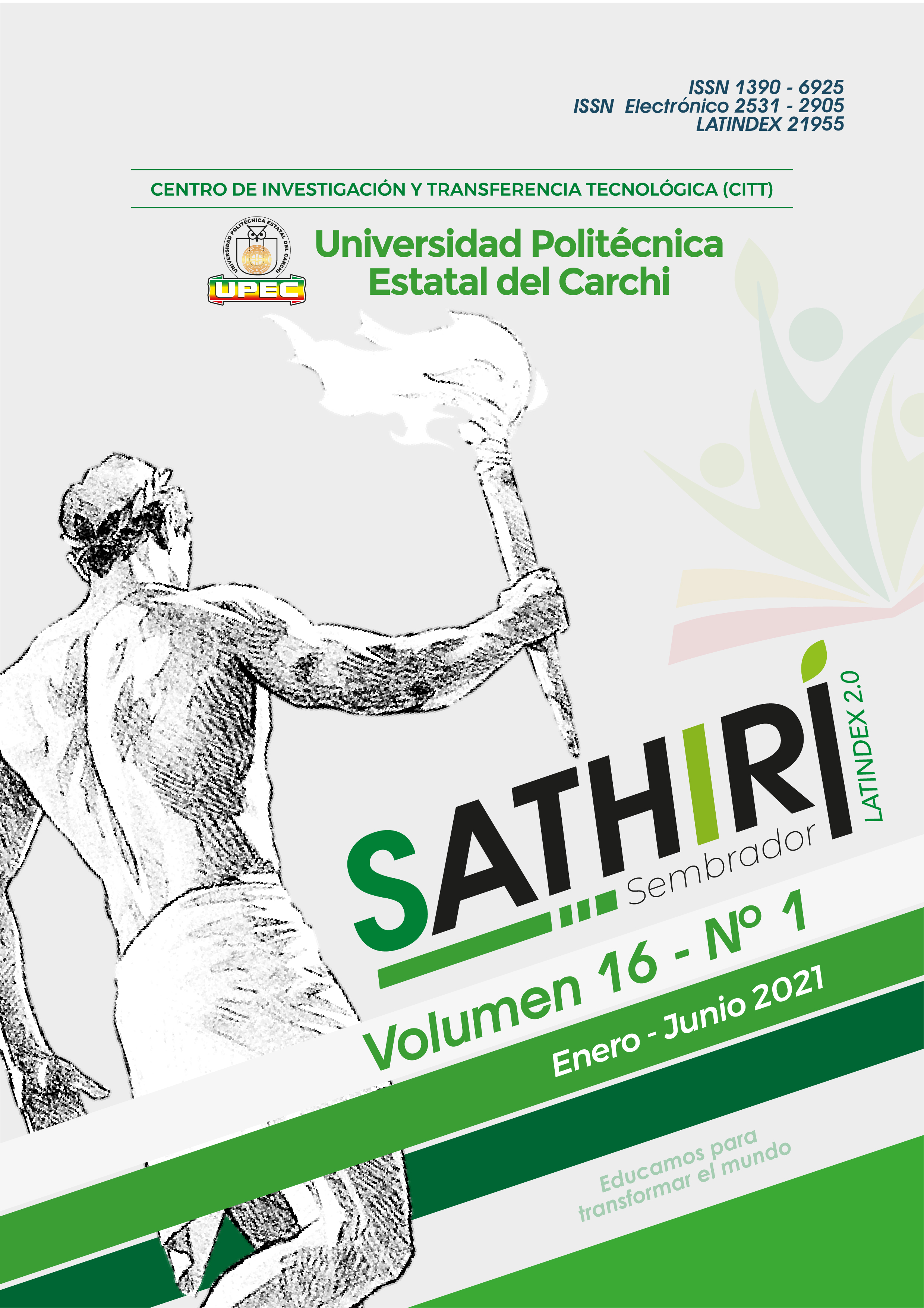 					Ver Vol. 16 Núm. 21 (2021): Revista SATHIRI: Sembrador Vol. 16, N° 1 (Enero - Junio)
				