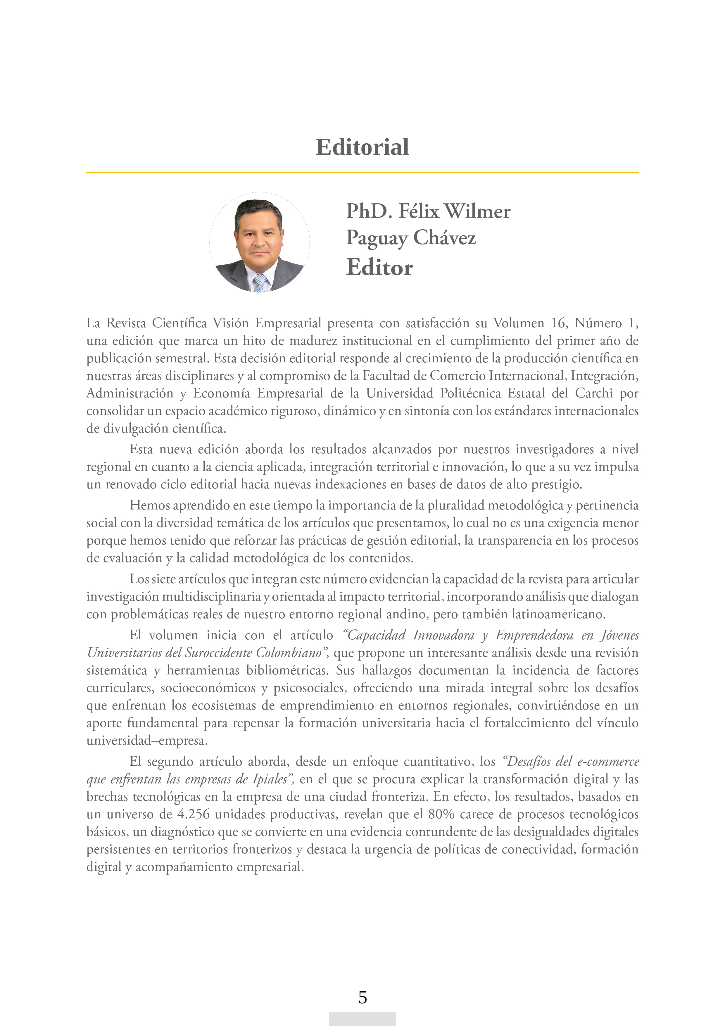 Editorial 16.1